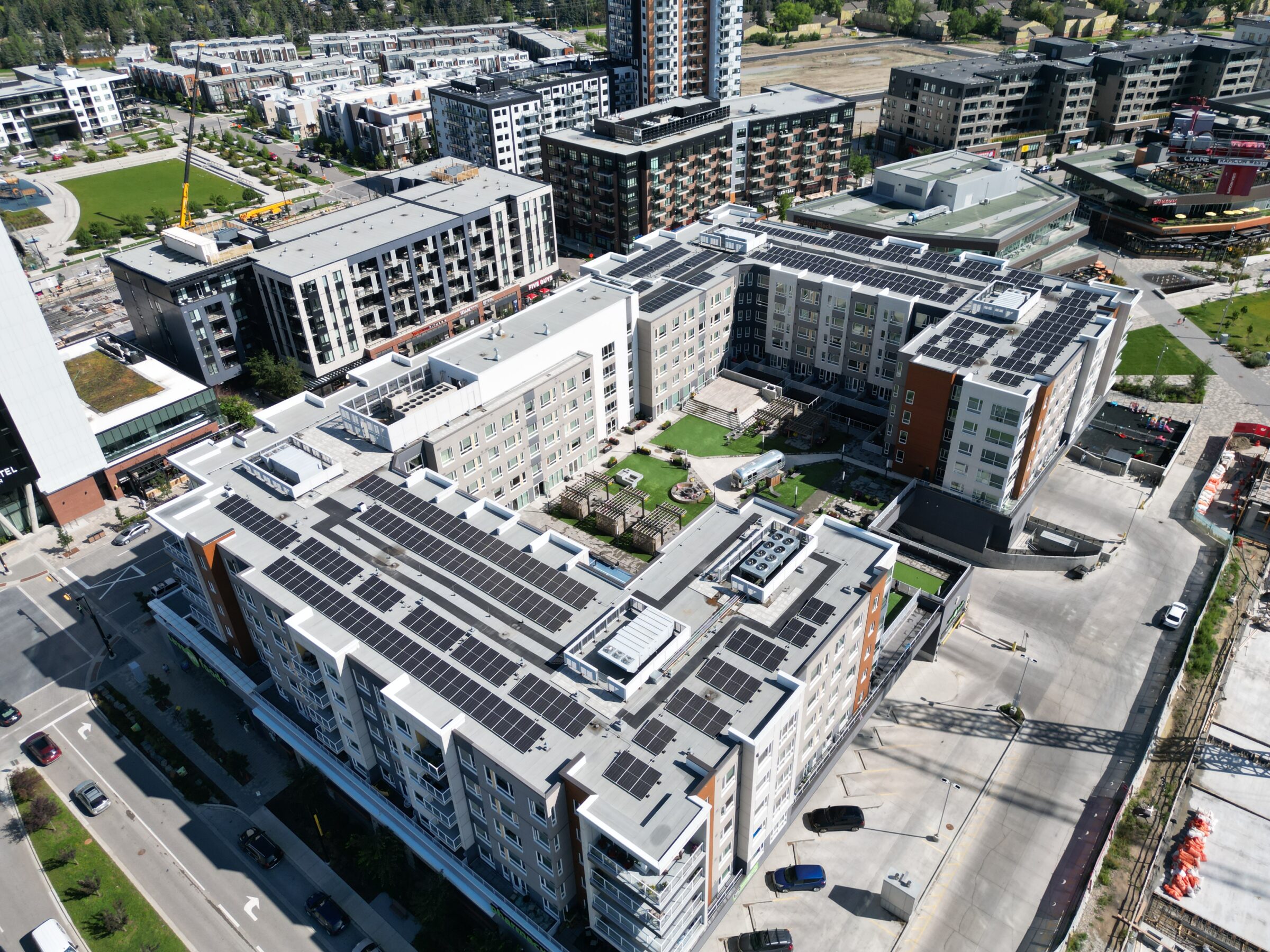 Commercial Solar Array in Calgary